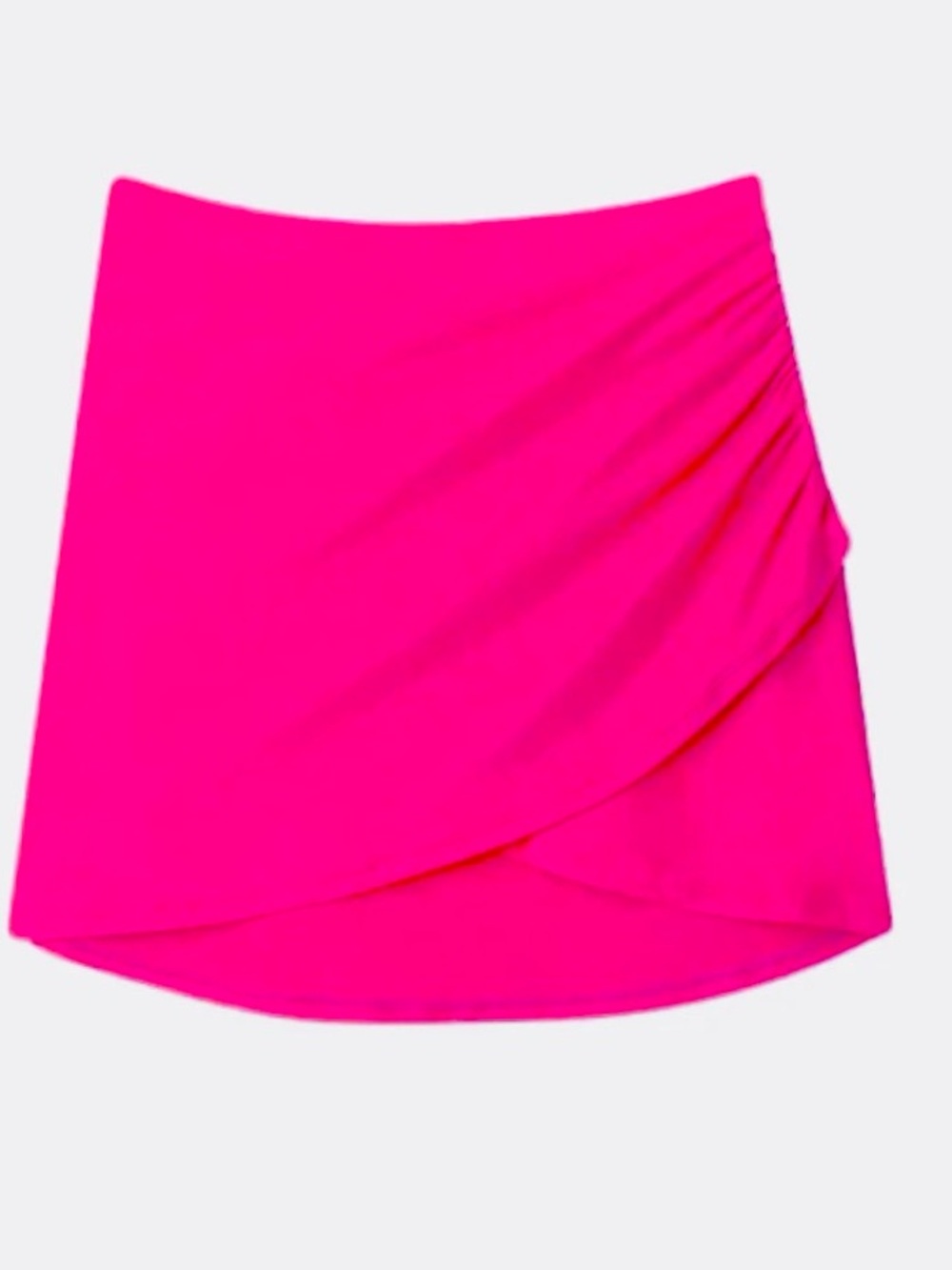 Summersalt Ruched Swim Skirt Hot Pink XL
